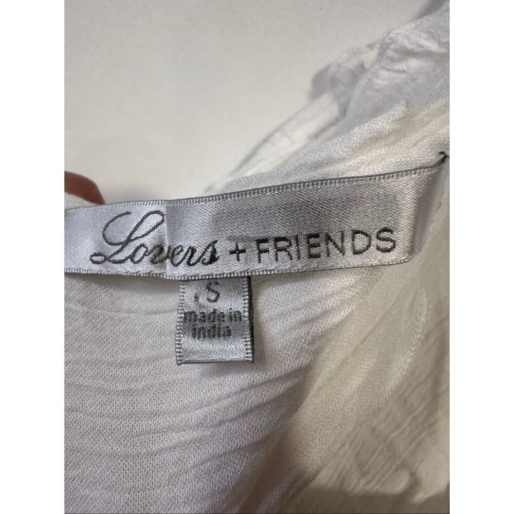 Lovers + Friends White Plunge Romper Open Back Revolve Size S - Picture 6 of 7